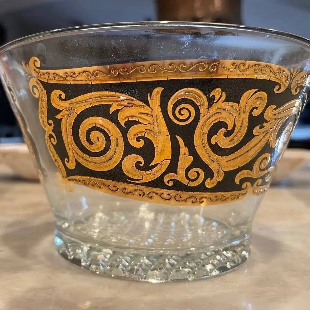 Vintage 60’s Culver Toledo Black ice bucket bowl RARE